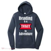 Reading Is An Adventure Women's Hoodie thumb 0
