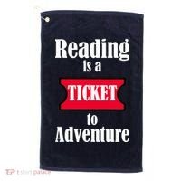 Reading Is An Adventure Golf Towel thumb 0