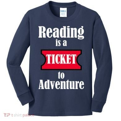 Reading Is An Adventure Kids Long Sleeve Shirt