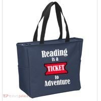 Reading Is An Adventure Tote Bag thumb 2