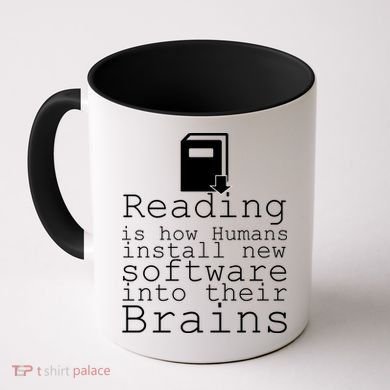Reading Is How Humans Download New Software Coffee Mug