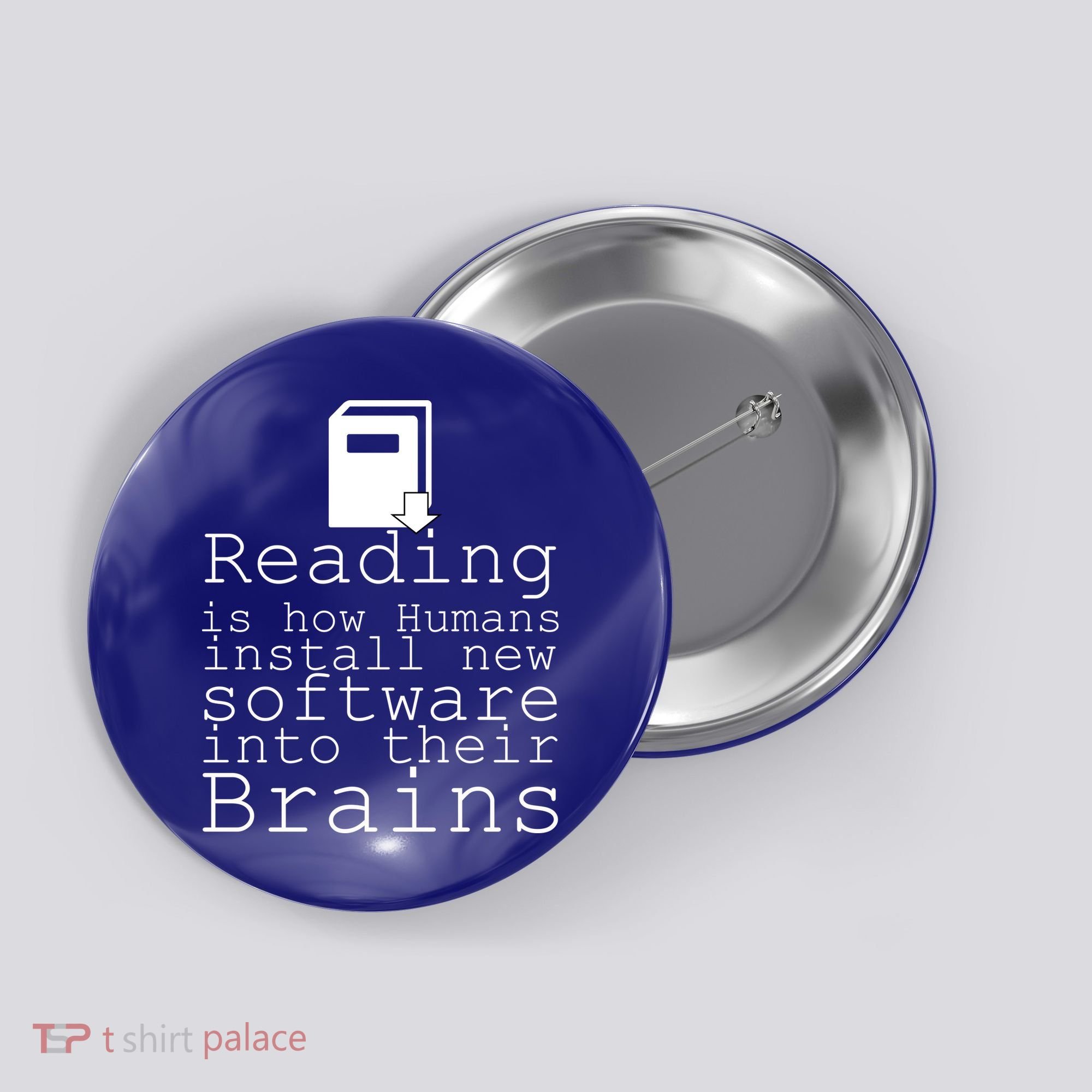Reading Is How Humans Download New Software Button