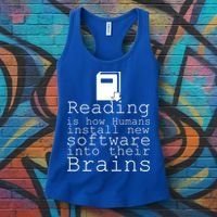 Reading Is How Humans Download New Software Women's Tank Top thumb 3
