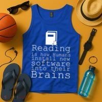 Reading Is How Humans Download New Software Tank Top thumb 4
