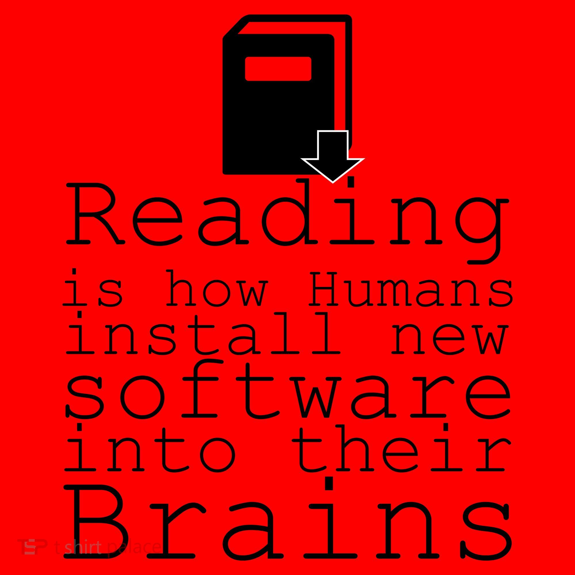 Reading Is How Humans Download New Software Santa Hat