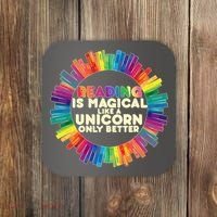 Reading Is Magical Like A Unicorn Only Better Coaster thumb 0