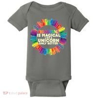 Reading Is Magical Like A Unicorn Only Better Baby Bodysuit thumb 0