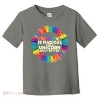 Reading Is Magical Like A Unicorn Only Better Toddler T-Shirt thumb 0