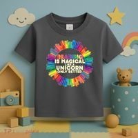 Reading Is Magical Like A Unicorn Only Better Toddler T-Shirt thumb 3