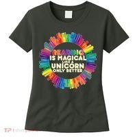 Reading Is Magical Like A Unicorn Only Better Women's T-Shirt thumb 0
