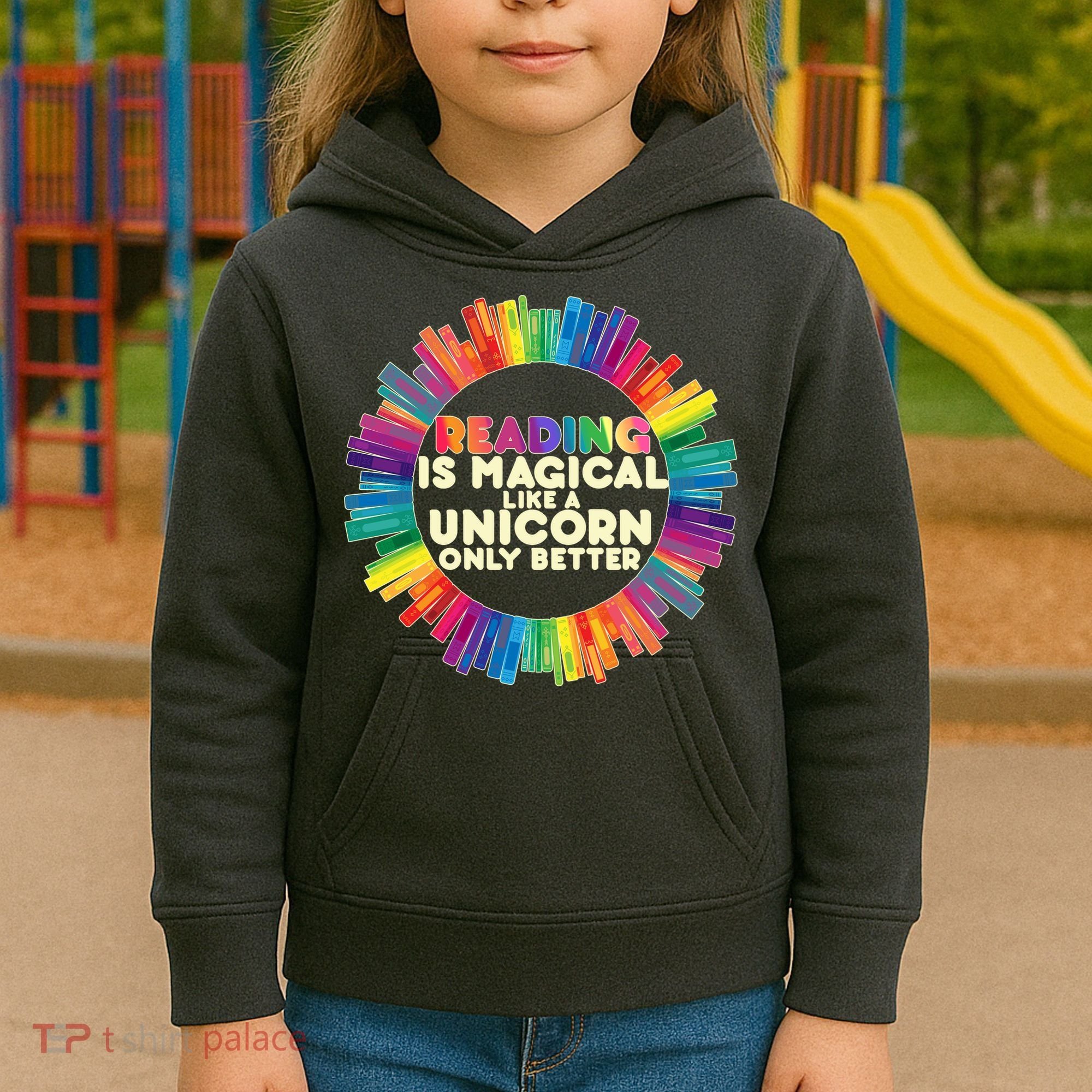 Reading Is Magical Like A Unicorn Only Better Kids Hoodie