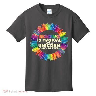 Reading Is Magical Like A Unicorn Only Better Kids T-Shirt