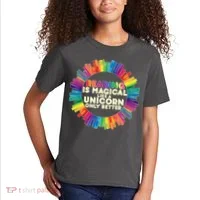 Reading Is Magical Like A Unicorn Only Better Kids T-Shirt thumb 2