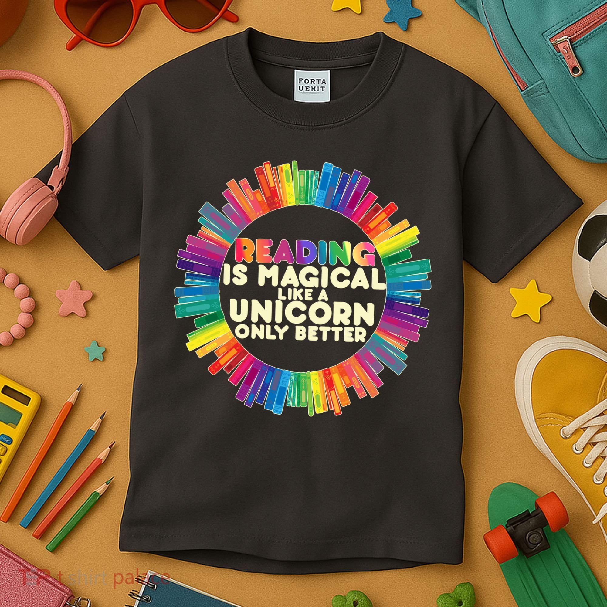 Reading Is Magical Like A Unicorn Only Better Kids T-Shirt