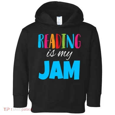 Reading Is My Jam Toddler Hoodie