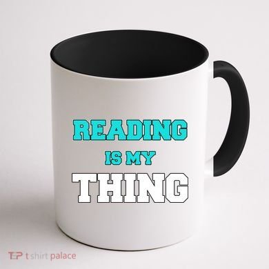 Reading Is My Thing Coffee Mug back