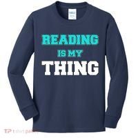 Reading Is My Thing Kids Long Sleeve Shirt thumb 0