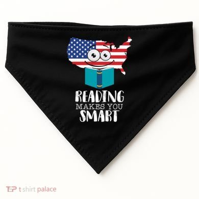 Reading Makes You Smart USA-Made Doggie Bandana