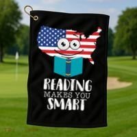 Reading Makes You Smart Golf Towel thumb 1