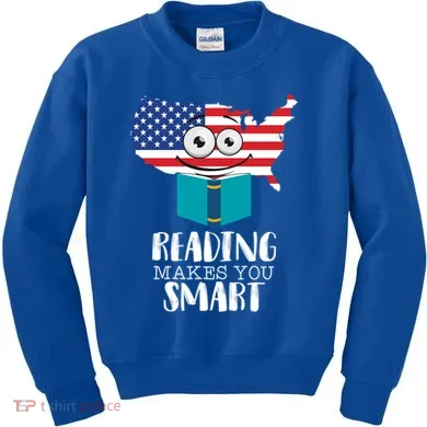 Reading Makes You Smart Kids Sweatshirt
