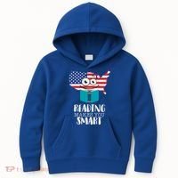Reading Makes You Smart Kids Hoodie thumb 0