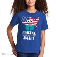 Reading Makes You Smart Kids T-Shirt thumb 2