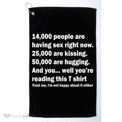 Reading This Funny Single Life Quote Golf Towel