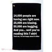 Reading This Funny Single Life Quote Golf Towel thumb 0