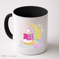 Reading Unicorn Believe In Yourself & Magic Coffee Mug thumb 0