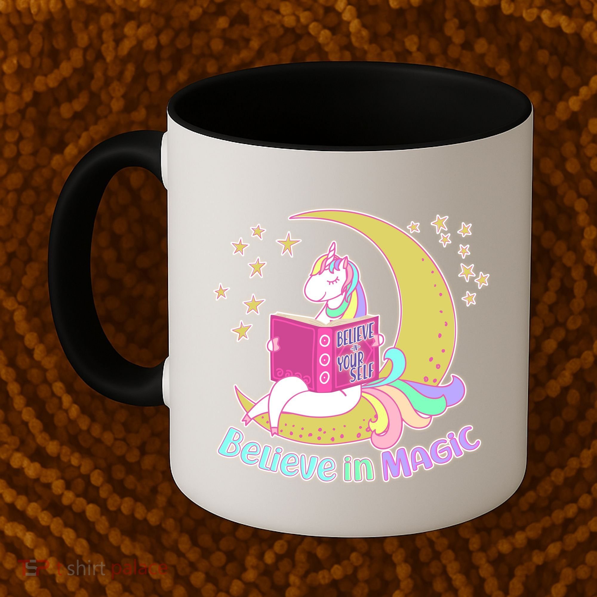 Reading Unicorn Believe In Yourself & Magic Coffee Mug