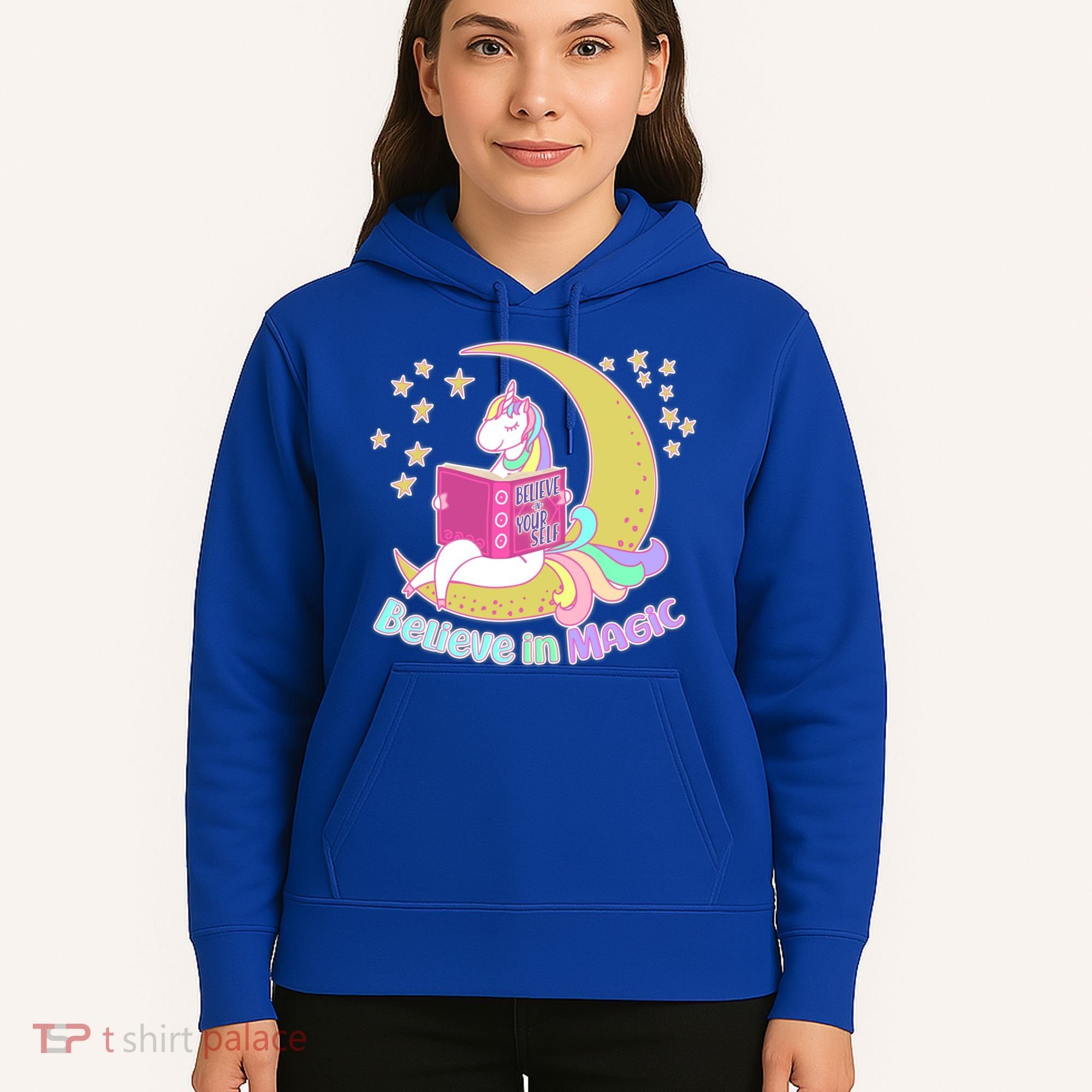 Reading Unicorn Believe In Yourself & Magic Hoodie