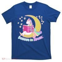 Reading Unicorn Believe In Yourself & Magic T-Shirt thumb 0