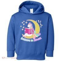 Reading Unicorn Believe In Yourself & Magic Toddler Hoodie thumb 0