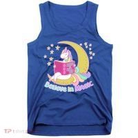 Reading Unicorn Believe In Yourself & Magic Tank Top thumb 0