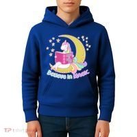 Reading Unicorn Believe In Yourself & Magic Kids Hoodie thumb 4