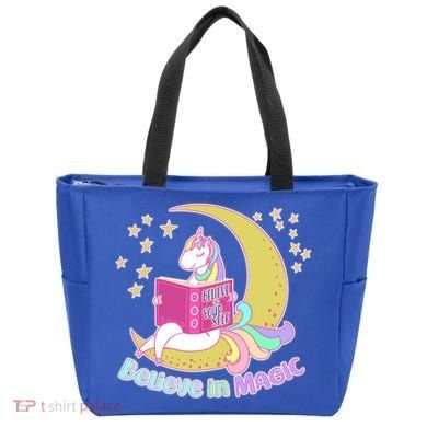 Reading Unicorn Believe In Yourself & Magic Tote Bag