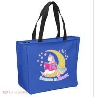 Reading Unicorn Believe In Yourself & Magic Tote Bag thumb 2