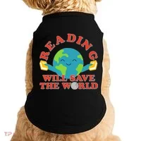 Reading Will Save The World Doggie Tank thumb 0