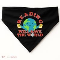 Reading Will Save The World USA-Made Doggie Bandana thumb 0
