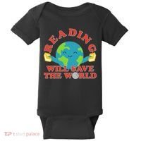 Reading Will Save The World Baby Bodysuit thumb 0