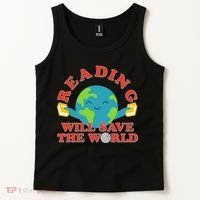 Reading Will Save The World Tank Top thumb 2