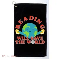 Reading Will Save The World Golf Towel thumb 0