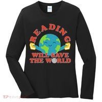 Reading Will Save The World Women's Long Sleeve Shirt thumb 0