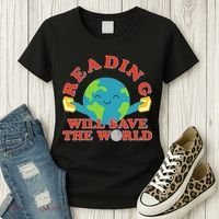 Reading Will Save The World Women's T-Shirt thumb 3
