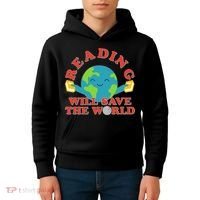Reading Will Save The World Kids Hoodie thumb 4