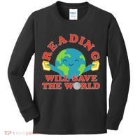 Reading Will Save The World Kids Long Sleeve Shirt thumb 0