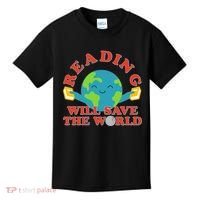 Reading Will Save The World Kids T-Shirt thumb 0