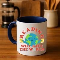 Reading Will Save The World Coffee Mug thumb 4