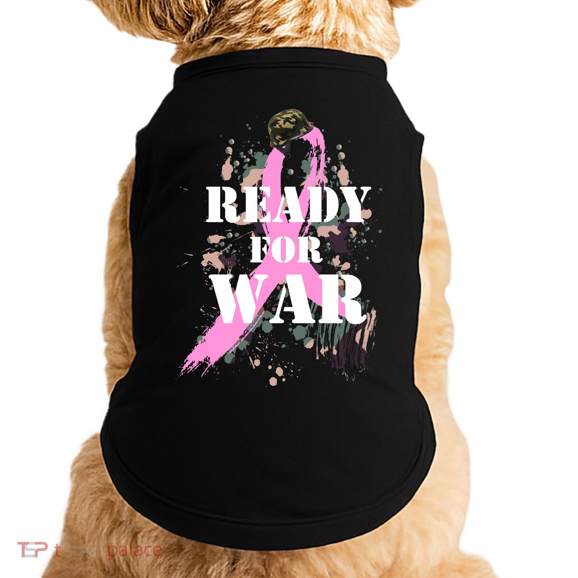 Ready For War Breast Cancer Doggie Tank
