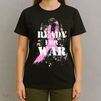 Ready For War Breast Cancer T-Shirt thumb 4